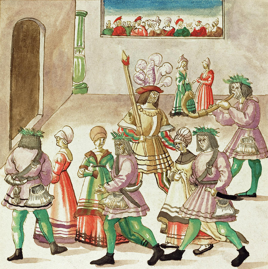 Masquerade #11 Painting by German 16th Century