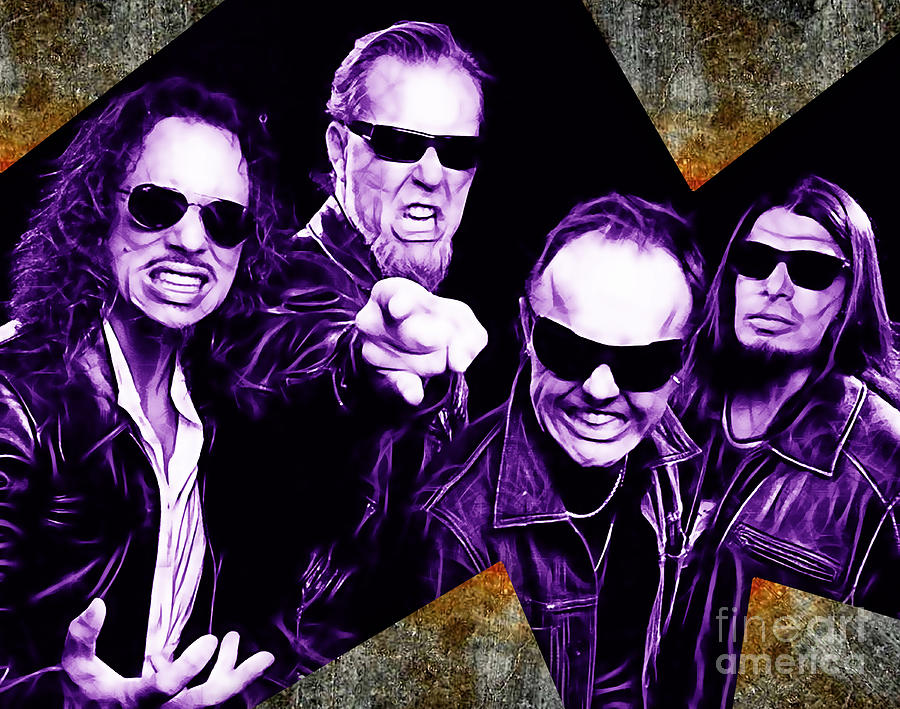Metallica Mixed Media - Metallica Collection #11 by Marvin Blaine
