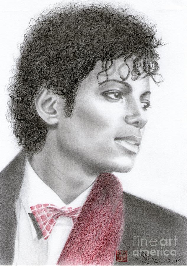 Michael Jackson #Five Drawing by Eliza Lo