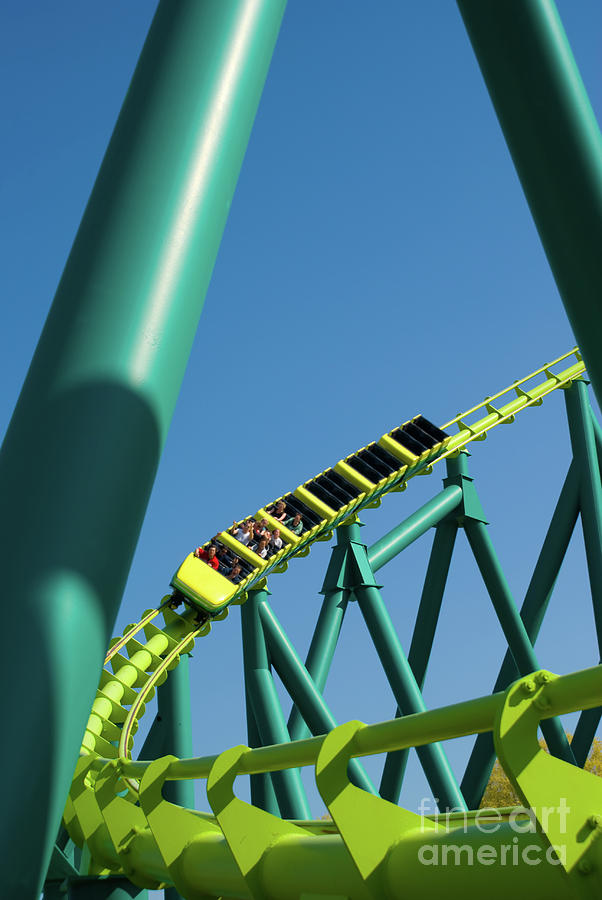 Modern Roller Coaster #11 Photograph by Anthony Totah