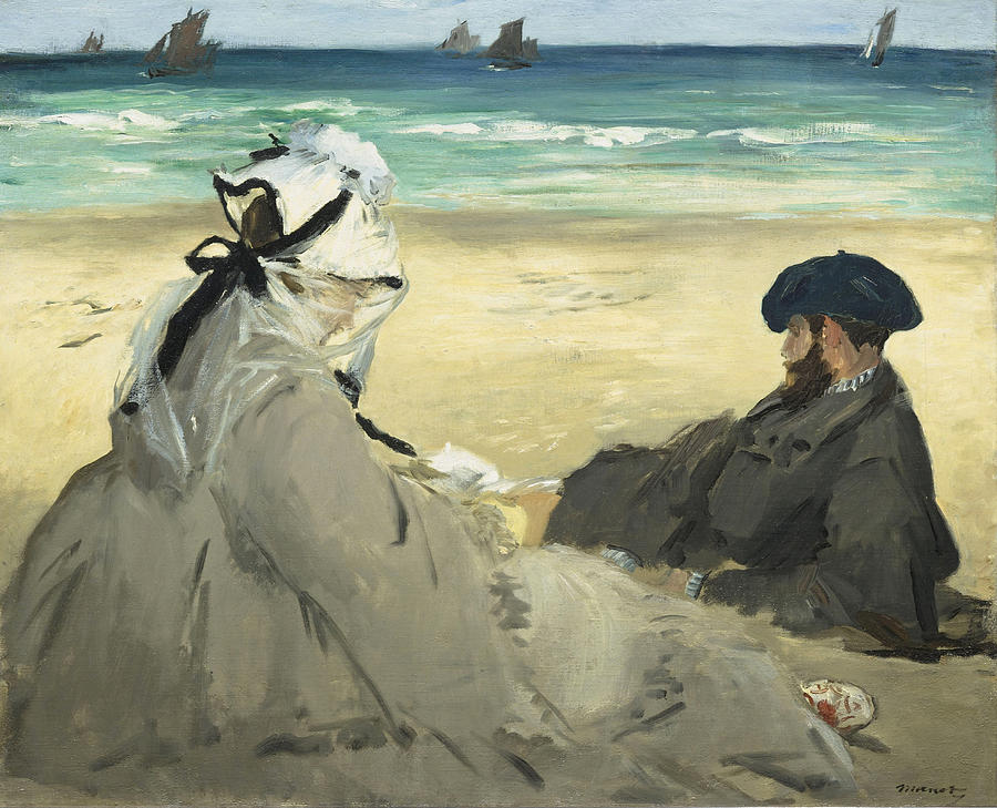 On the Beach #14 Painting by Edouard Manet