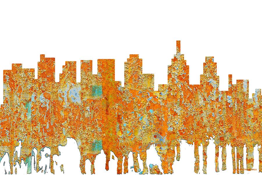Philadelphia Pennsylvania Skyline #11 Digital Art by Marlene Watson