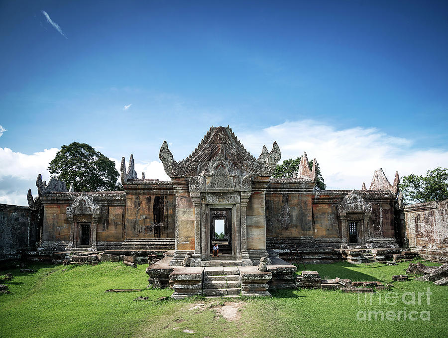 Preah Vihear Famous Ancient Temple Ruins Landmark In Cambodia #11 Photograph by JM Travel Photography
