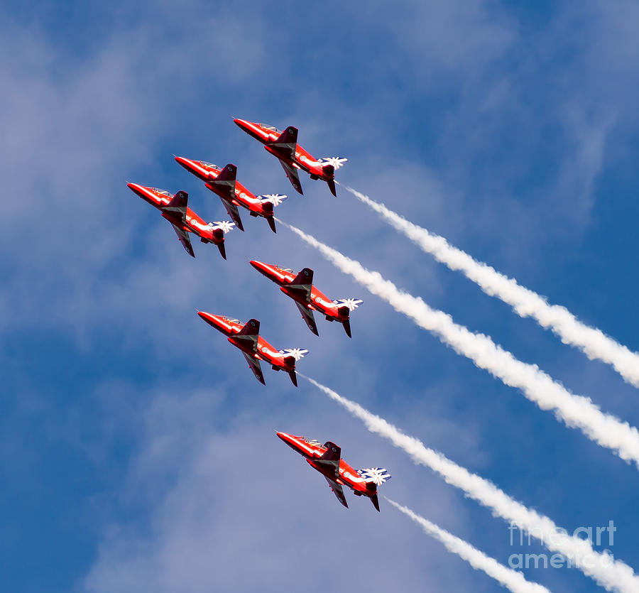 Red Arrows display #11 Photograph by Colin Rayner