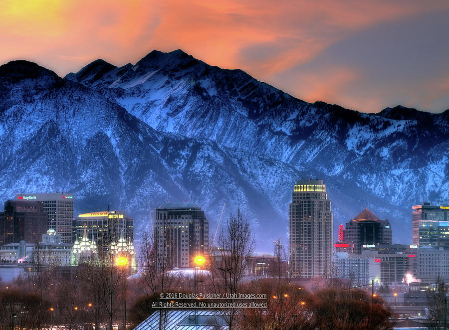 Salt Lake City Skyline Photograph