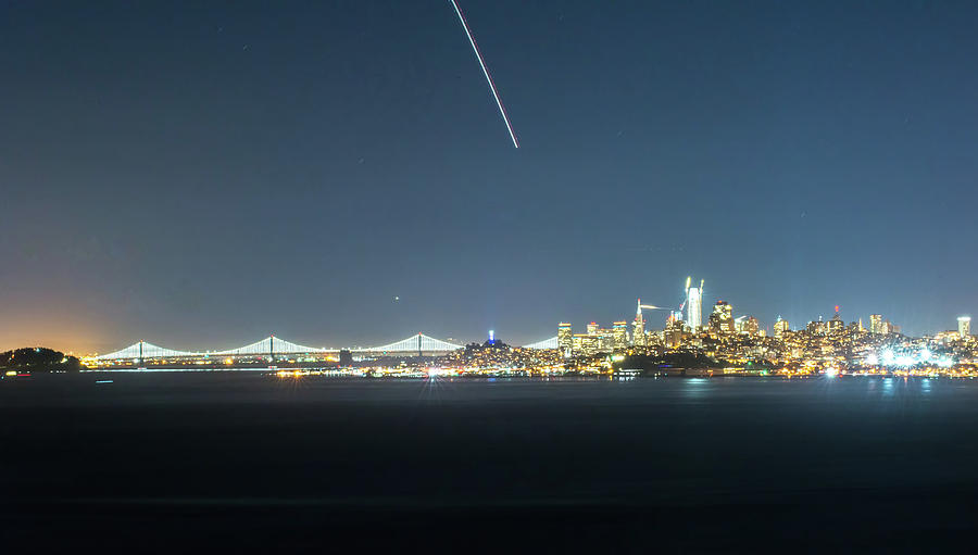 San Francisco California Cityscape Skyline At Night #11 Photograph by Alex Grichenko