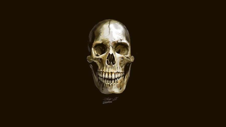 Skull Digital Art - Skull #11 by Super Lovely