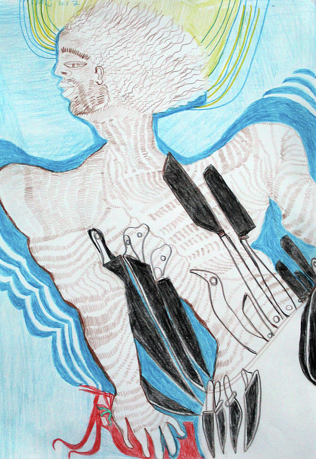 St Michael The Archangel #11 Painting by Gloria Ssali