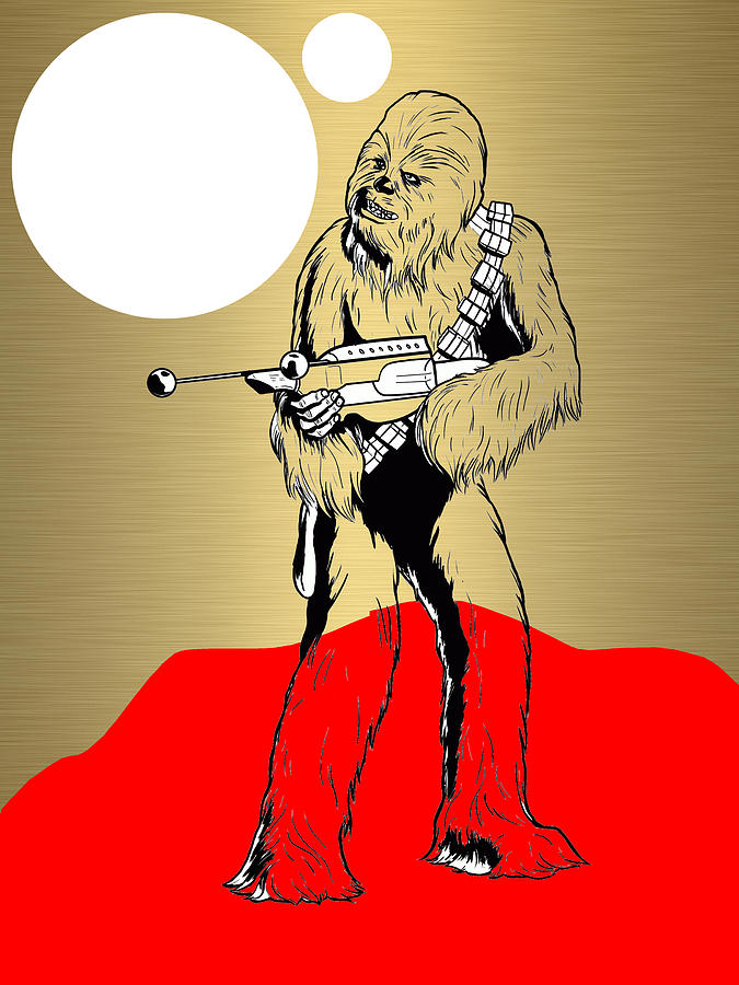 Star Wars Mixed Media - Star Wars Chewbacca Collection #11 by Marvin Blaine