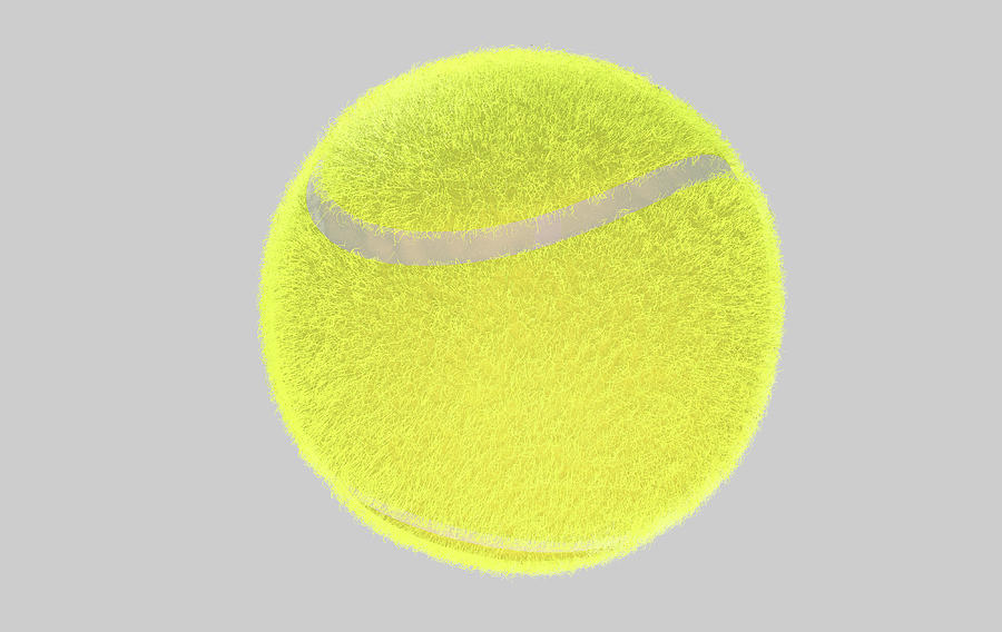 Tennis Digital Art - Tennis Ball #11 by Allan Swart