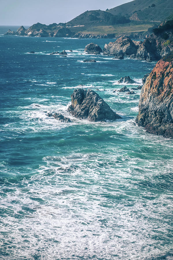 USA California pacific ocean coast shoreline #11 Photograph by Alex Grichenko
