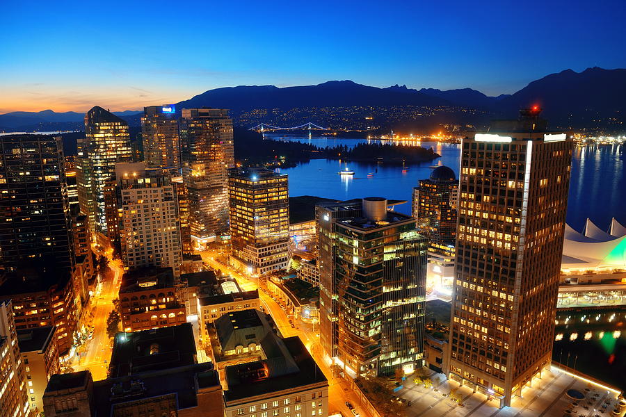 Vancouver rooftop view #11 Photograph by Songquan Deng