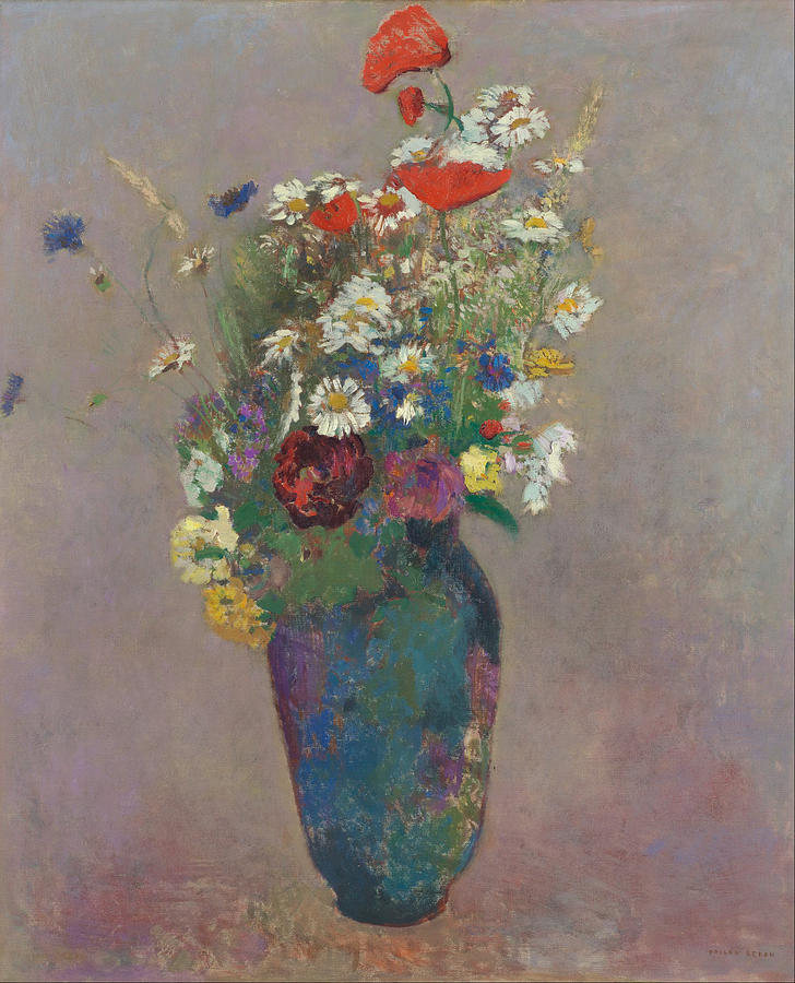 Vase Of Flowers #11 Painting by Odilon Redon