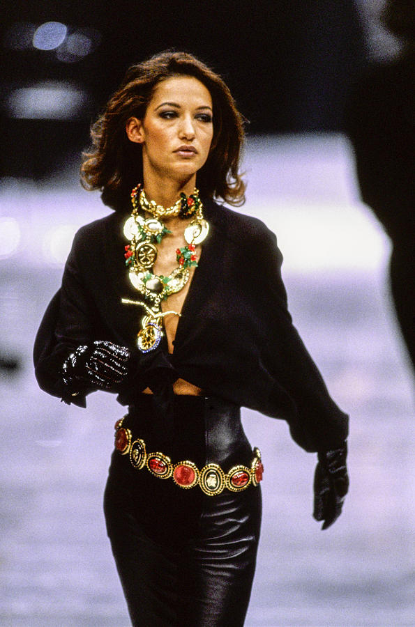 Versace Fall 1991 Rtw Show Photograph by Guy Marineau