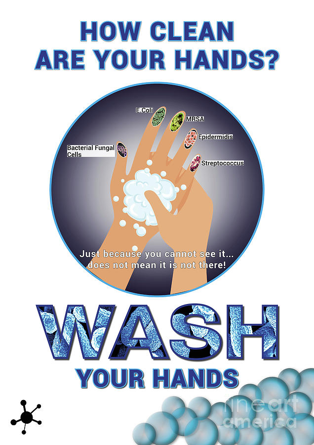 Wash Your Hands - Infographic poster promoting good hand hygiene ...