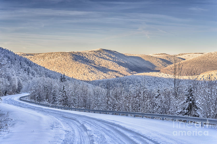 Winter Photograph - Winter Highland Scenic Highway #11 by Thomas R Fletcher