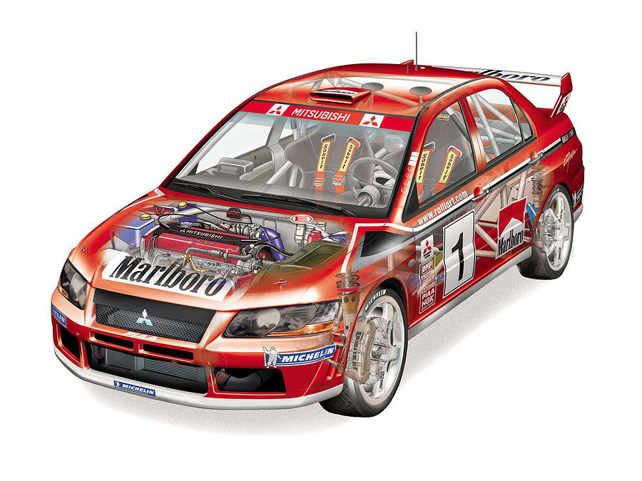 Transportation Digital Art - WRC Racing #11 by Super Lovely
