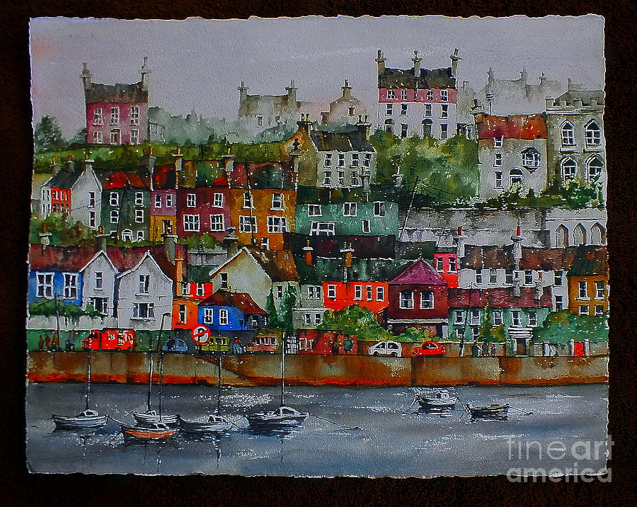 F  737 The  110 Windows on Kinsale harbour.. Painting by Val Byrne
