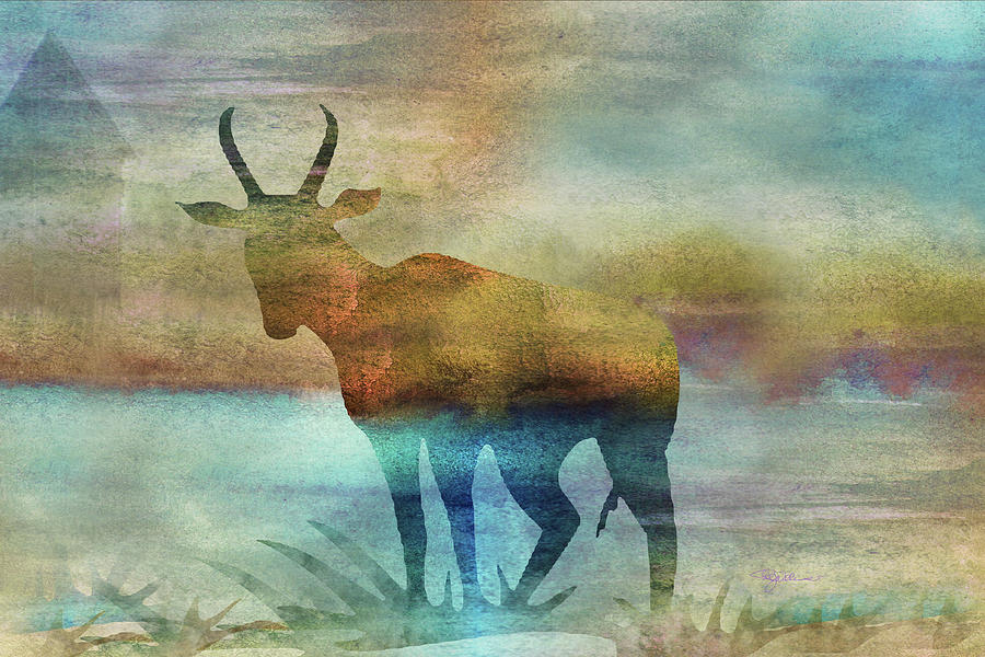 11011 Antelope Digital Art by Pamela Williams
