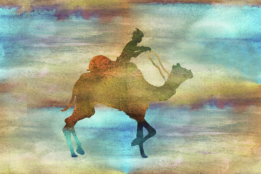 11012 Camel Digital Art by Pamela Williams