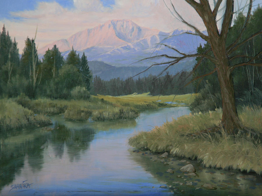 Spring Painting - 110201-912  Manitou Lake Morning by Kenneth Shanika