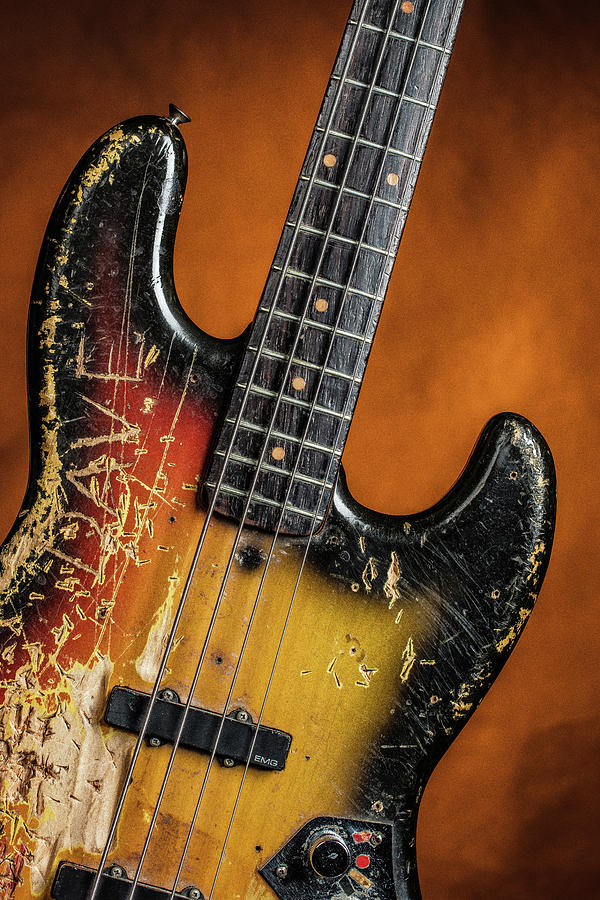 Rock And Roll Photograph - 11.1834 011.1834c Jazz Bass 1969 Old 69 #111834 by M K Miller