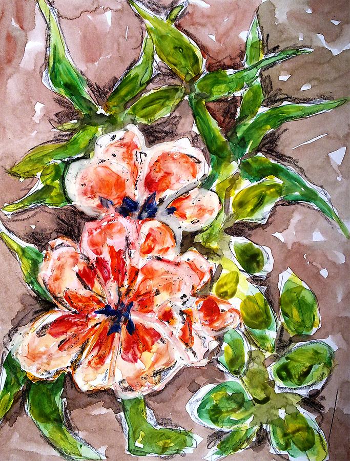 Abstract Flowers Painting - Divine Flowers #112 by Baljit Chadha