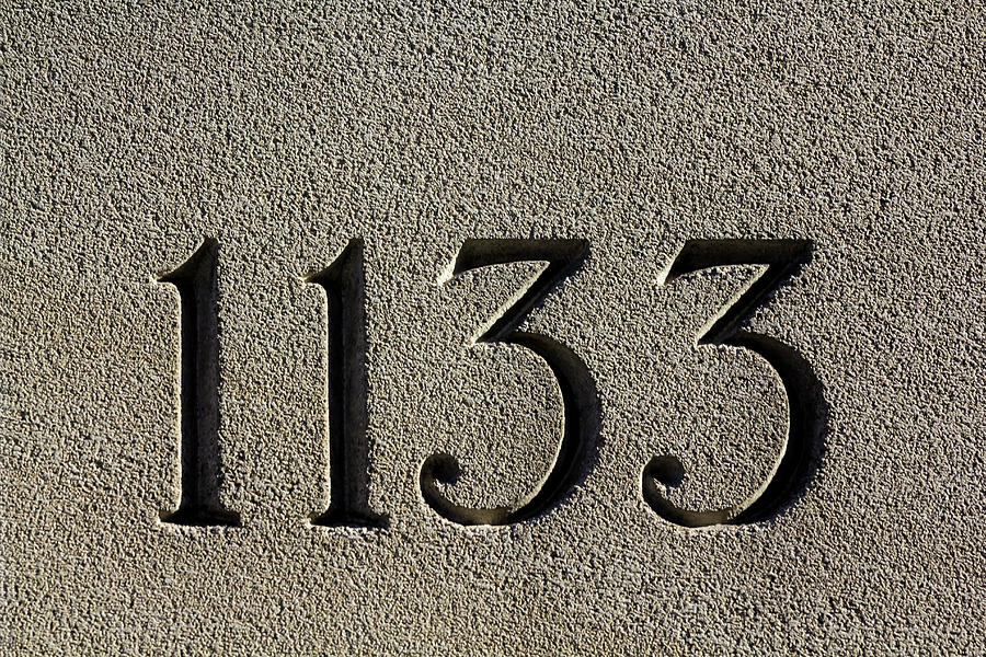 1133 Building Address Photograph by Robert Ullmann