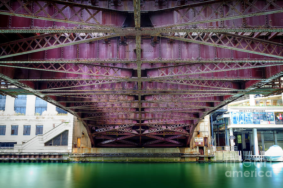 1136 Under the Dearborn Street Bridge Photograph by Steve Sturgill