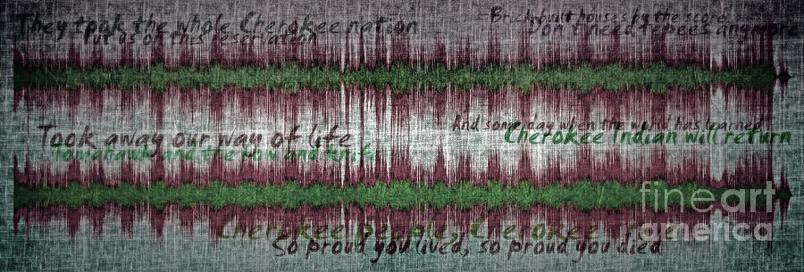 11366 Indian Reservation With Lyrics By Don Fardon Variant 1 Digital Art