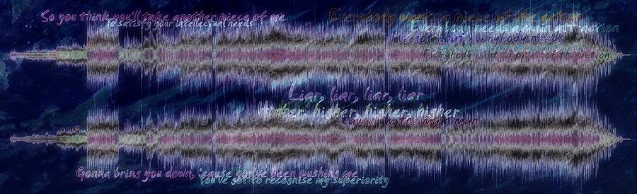 11388 Action With Lyrics By The Sweet Variation # 2 Digital Art