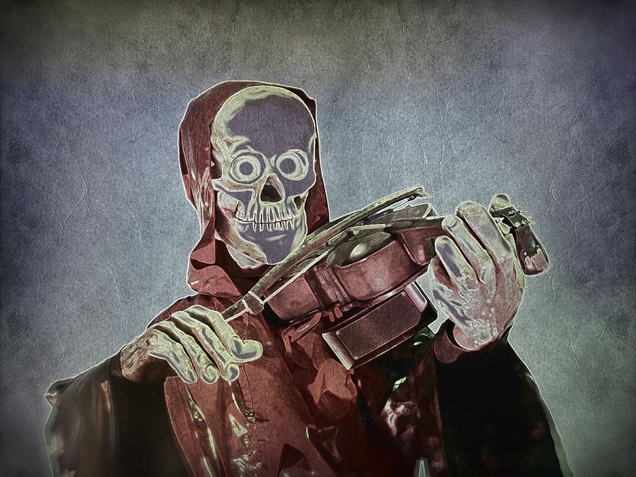 11408 The Fiddle Player Version 2 Digital Art