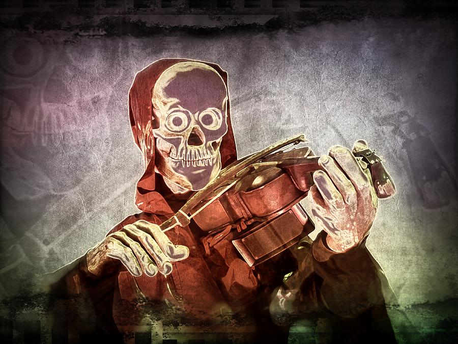 11412 The Fiddle Player Version 4 Digital Art