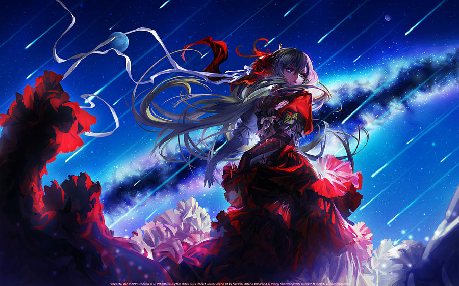 Space Digital Art - Vocaloid #115 by Super Lovely