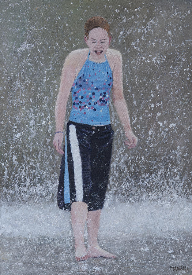 Fountain Girl #119 Painting by Masami Iida