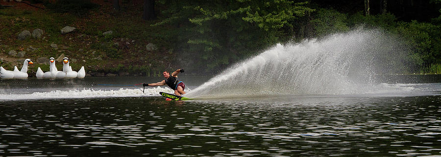 38th Annual Lakes Region Open Water Ski Tournament #12 Photograph by Benjamin Dahl