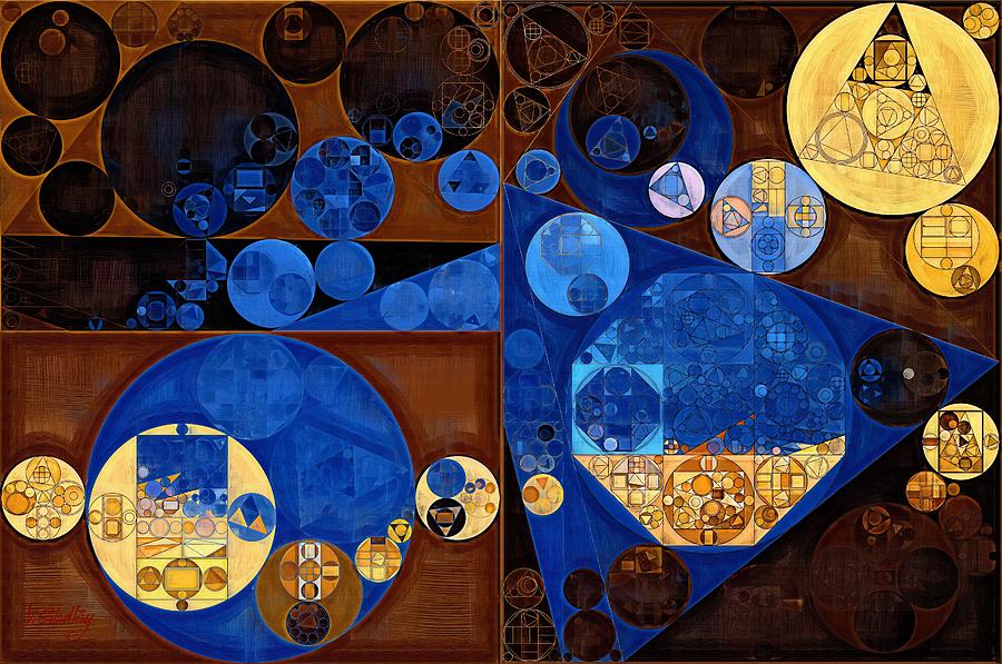 Abstract painting - Yale blue #12 Digital Art by Vitaliy Gladkiy