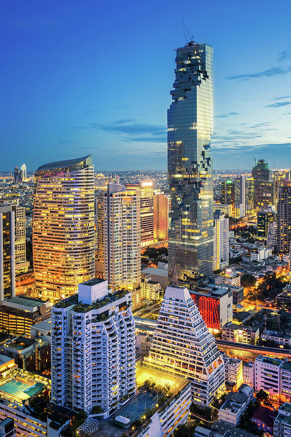 Bangkok night Photograph by Anek Suwannaphoom - Fine Art America