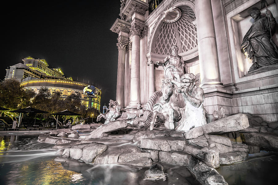 Beautiful Scenes Around Las Vegas Strip At Night #12 Photograph by Alex Grichenko