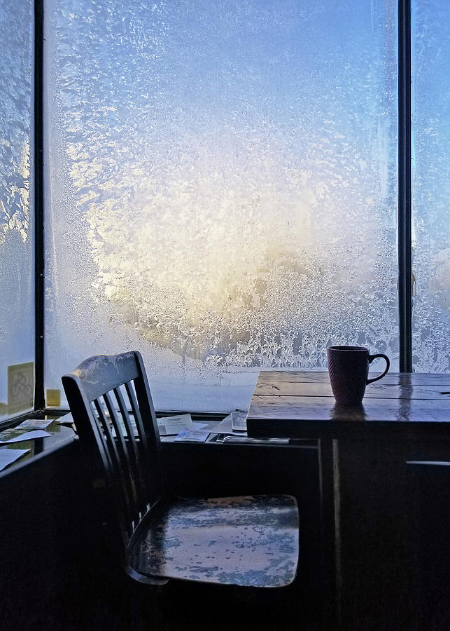 14 Below At The Coffee Shop This Morning Photograph by Jim Hughes