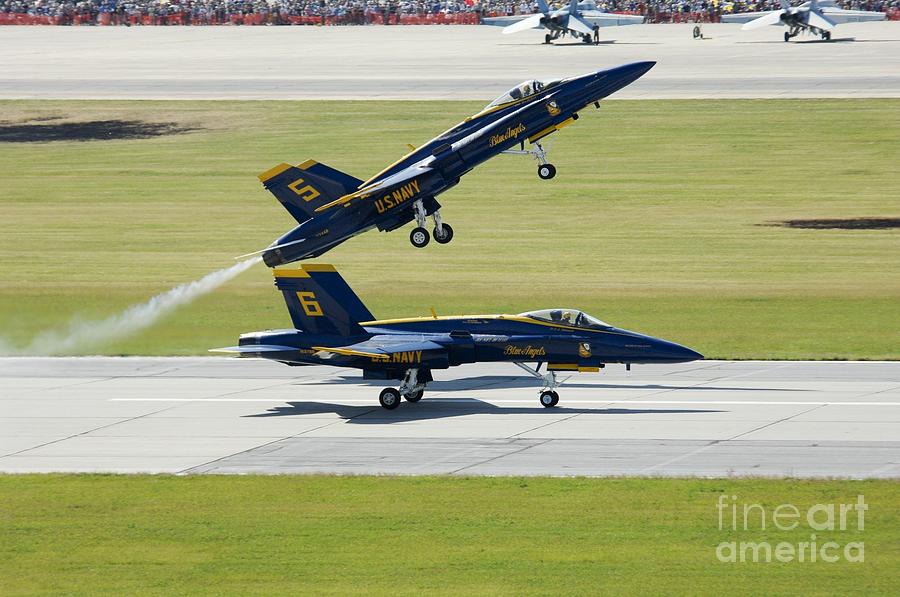 Blue Angels #12 Painting by Celestial Images