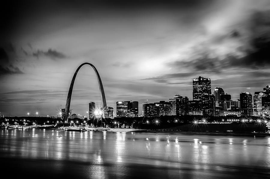 City of St. Louis skyline. Image of St. Louis downtown with Gate #12 Photograph by Alex Grichenko