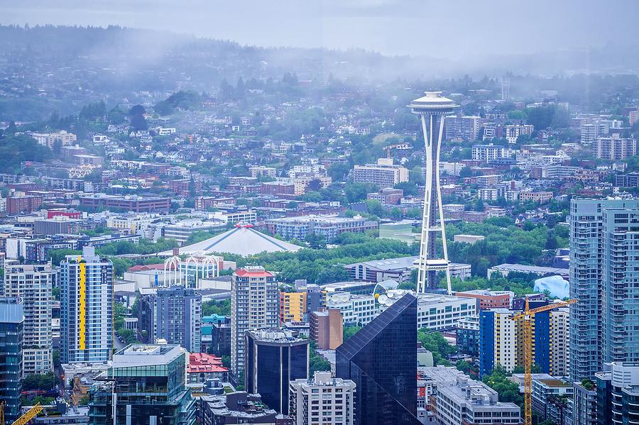 Cloudy And Rainy Day In Seattle Washington #12 Photograph by Alex Grichenko