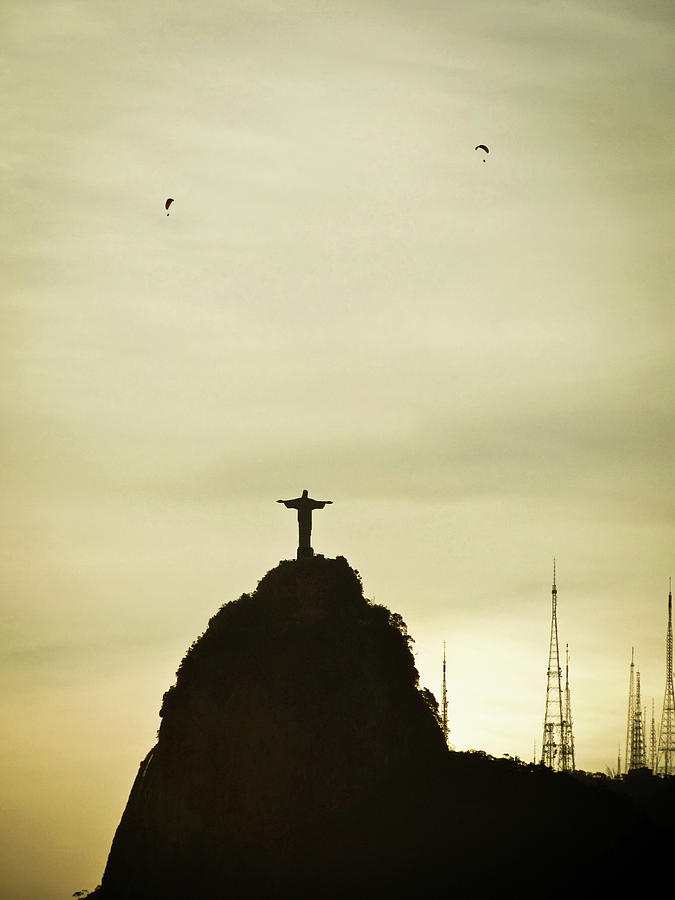 Sunset Photograph - Cristo Redentor #12 by Cesar Vieira