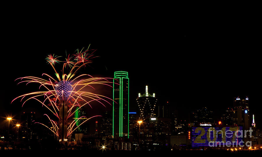 Dallas Texas - Fireworks #12 Photograph by Anthony Totah