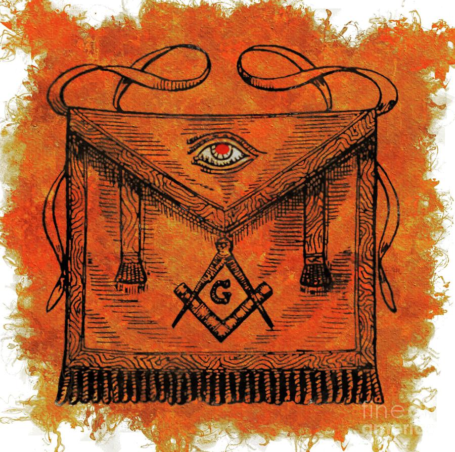 Magic Painting - Freemason Symbolism #12 by Esoterica Art Agency