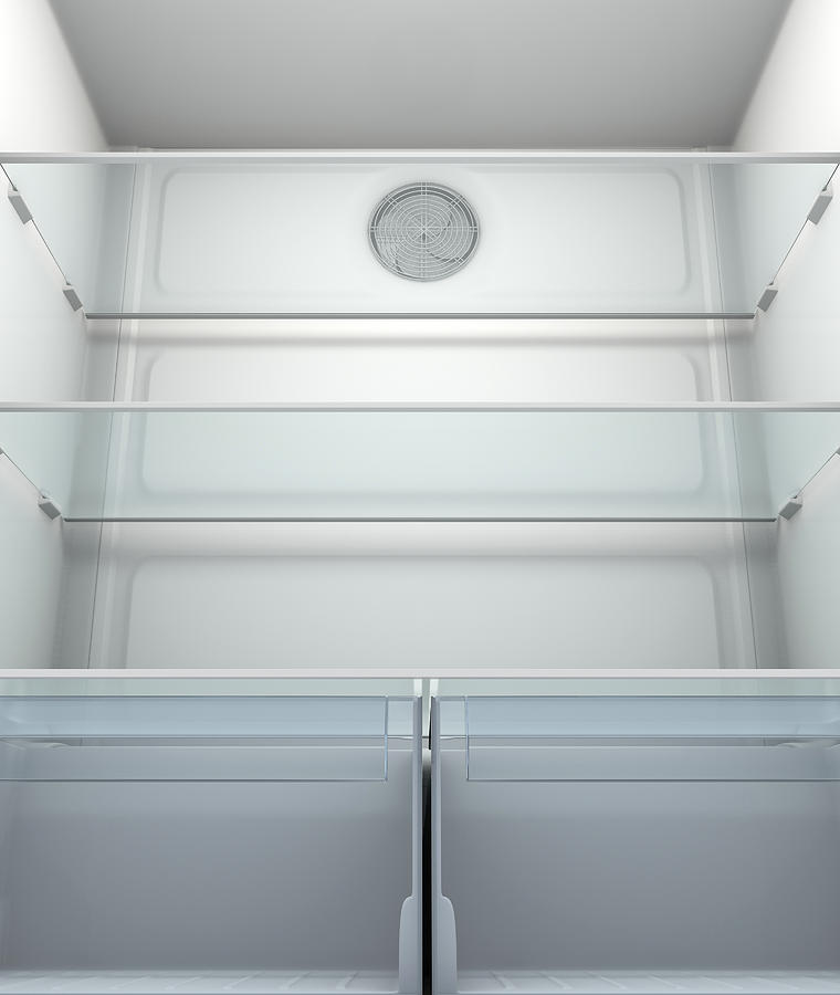 Refrigerator Digital Art - Fridge Interior by Allan Swart Refrigerator Digital Art - Fridge Interior by Allan Swart