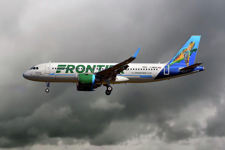 Frontier Photograph - Frontier Airbus A320-251n by Smart Aviation Frontier Photograph - Frontier Airbus A320-251n by Smart Aviation