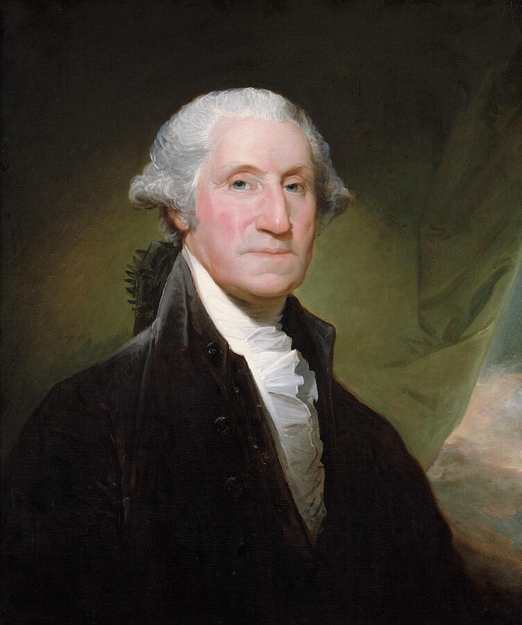George Washington, from 1795 Painting by Gilbert Stuart