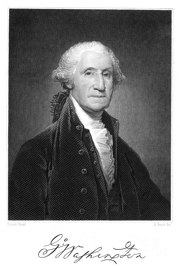 Portrait Photograph - George Washington #12 by Granger